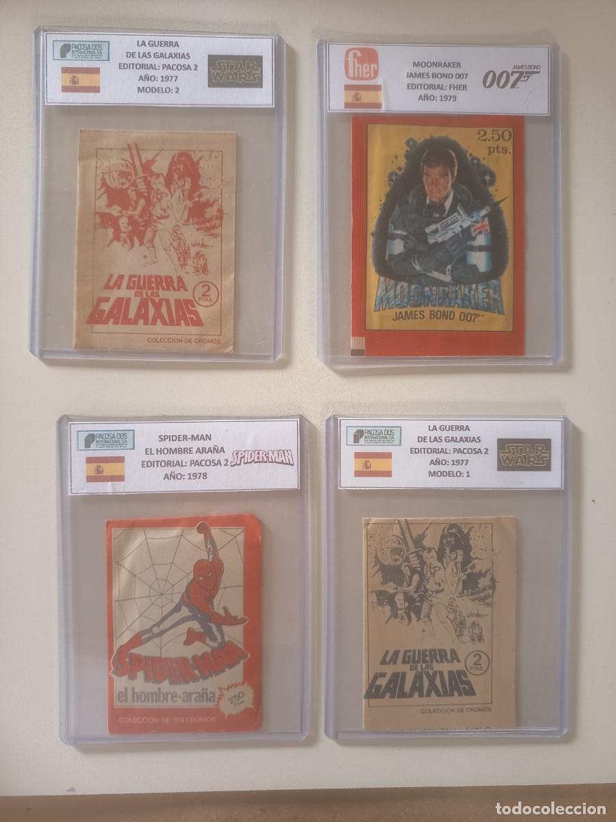 Sammeln alte Sammelbilder: SOBRES SIN ABRIR,( STAR WARS,BOND,SPIDERMAN),A&Ntilde;OS 70