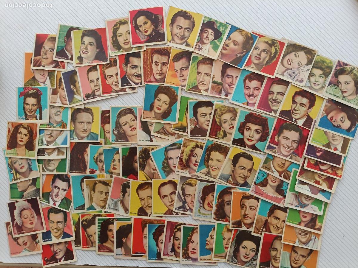 Coleccionismo cromos antiguos: CINE HOLLYWOOD 92 cromos a&ntilde;os 40 originales