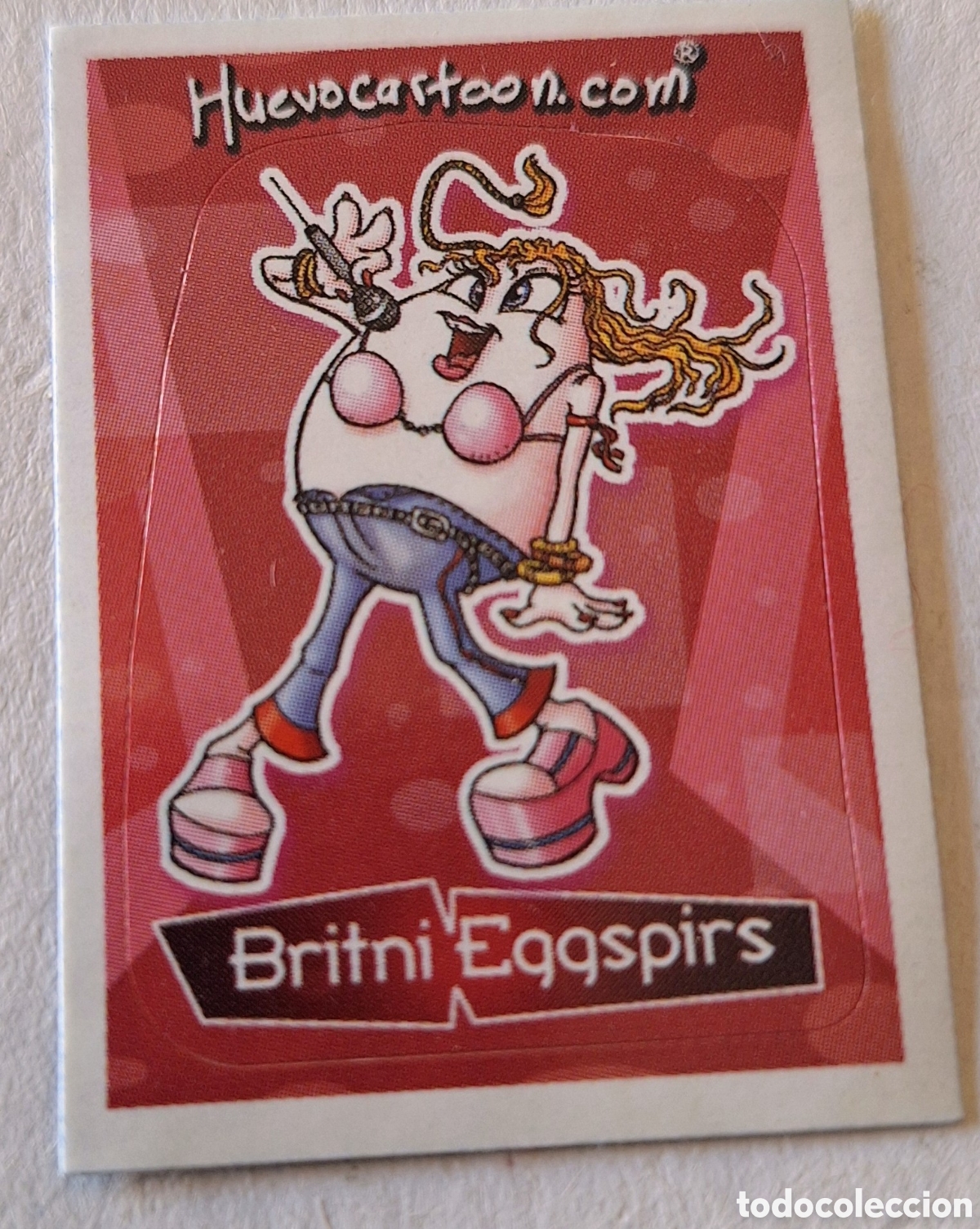 Coleccionismo cromos antiguos: Cromo Serie Huevocartoon de doritos Britni Eggspirs
