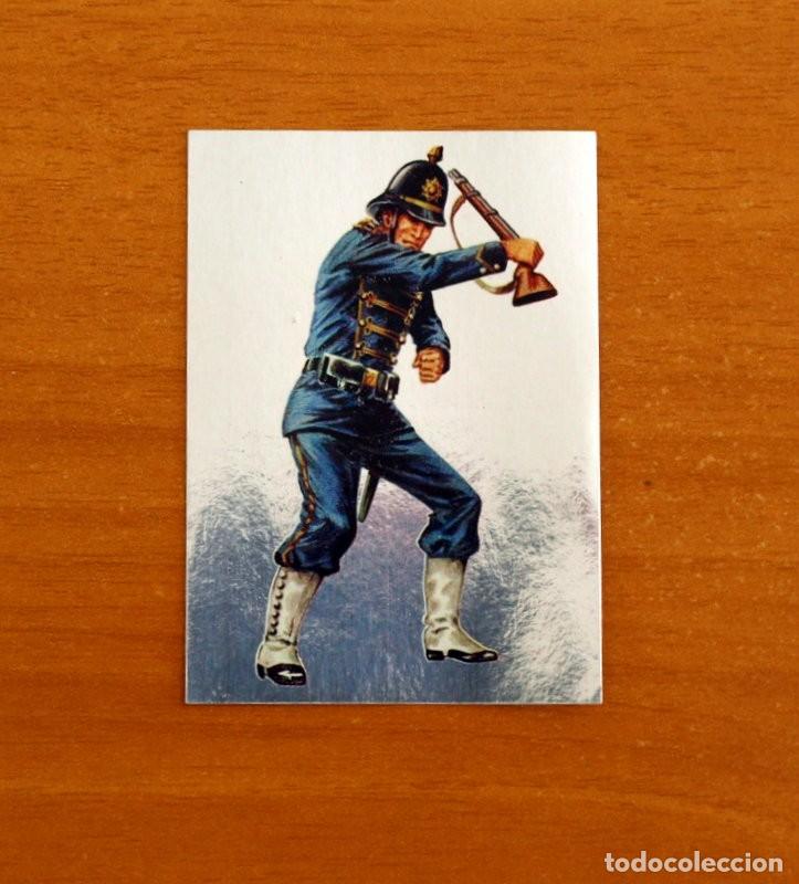 Coleccionismo cromos antiguos: El mundo en guerra a trav&eacute;s de la historia - Maga 1979 - N&ordm; 177 Plateado - Adhesivo Nunca Pegado