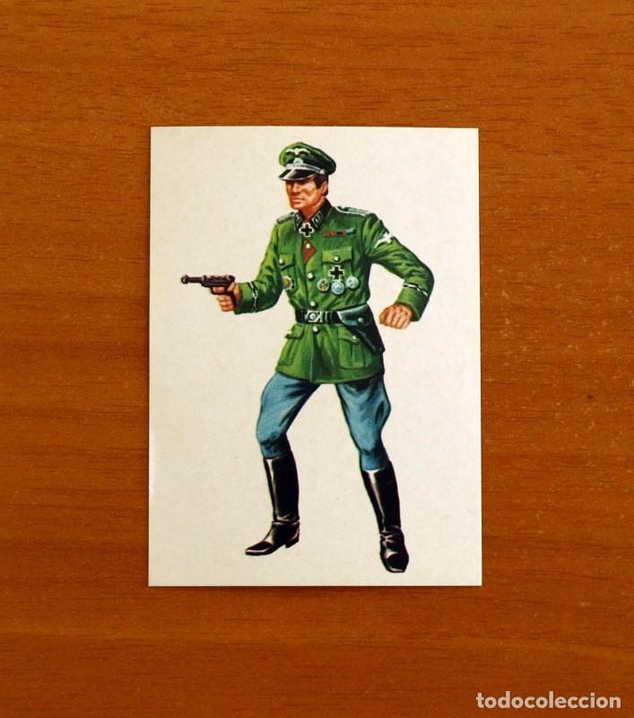 Coleccionismo cromos antiguos: El mundo en guerra a trav&eacute;s de la historia-Editorial Maga 1979 -N&ordm; 213 Teniente Alem&aacute;n -Nunca pegado