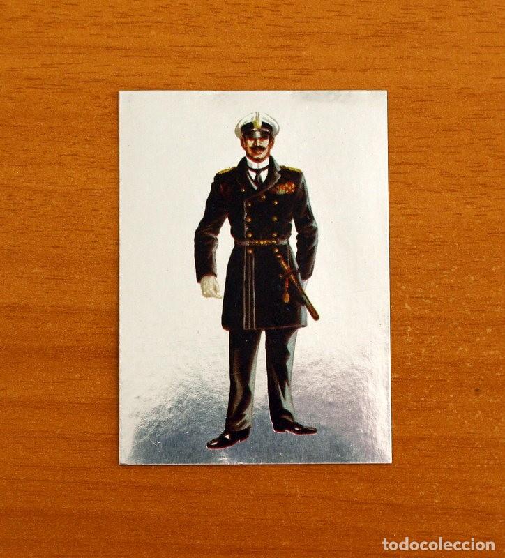 Coleccionismo cromos antiguos: Hechos y soldados del siglo XX - Maga 1979 - N&ordm; 19 Capit&aacute;n Ruso Plateado - Adhesivo Nunca Pegado