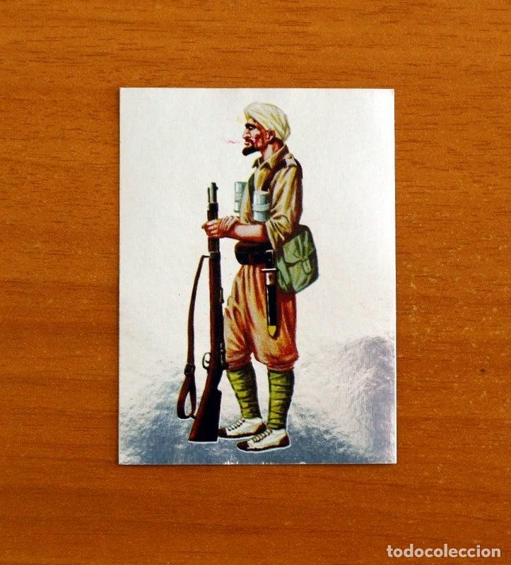 Coleccionismo cromos antiguos: Hechos y soldados del siglo XX - Maga 1979 - N&ordm; 68 Soldado Indigena -Plateado -Adhesivo Nunca pegado