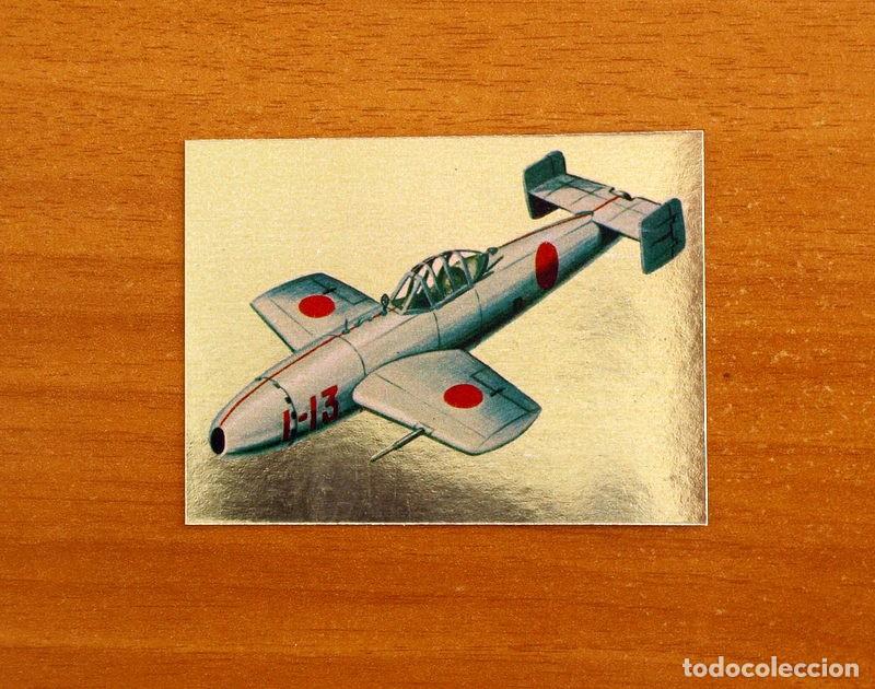 Coleccionismo cromos antiguos: Hechos y soldados del Siglo XX-N&ordm; 209 Avi&oacute;n Jap&oacute;n-Adhesivo-Dorado-Editorial Maga 1979-Nunca Pegado