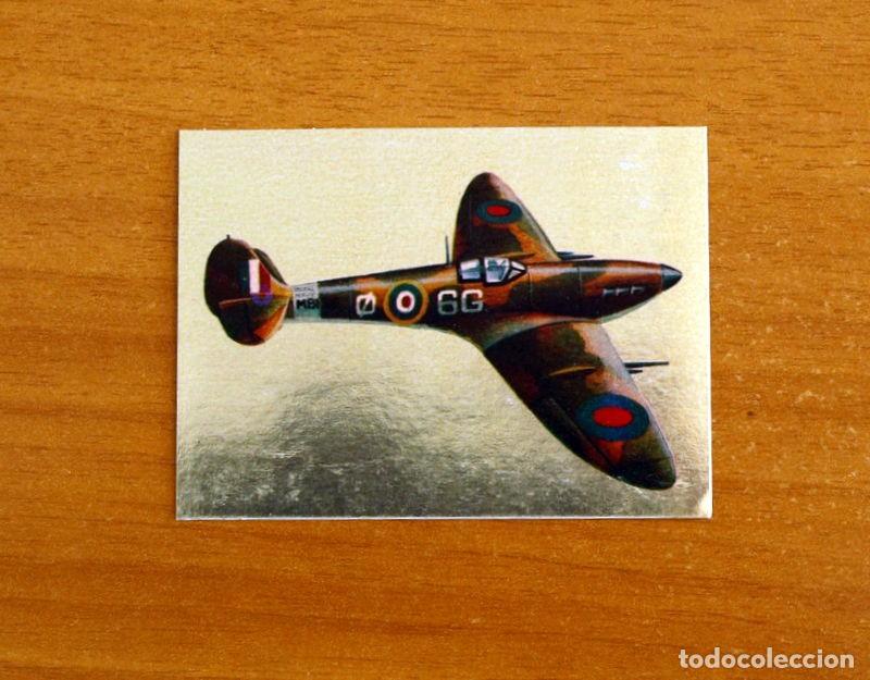 Coleccionismo cromos antiguos: Hechos y soldados del Siglo XX-181 Avi&oacute;n Britanico -Adhesivo-Dorado-Editorial Maga 1979-Nunca Pegado