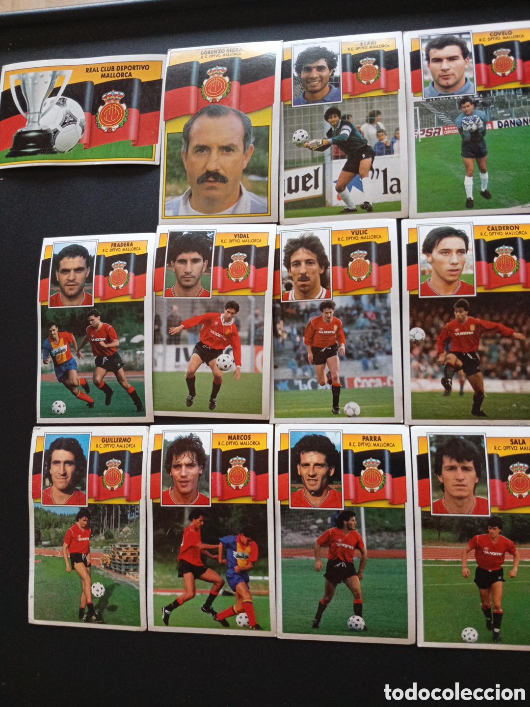 Collectable Antique Stickers: Lote 12 cromos mallorca liga 90/91