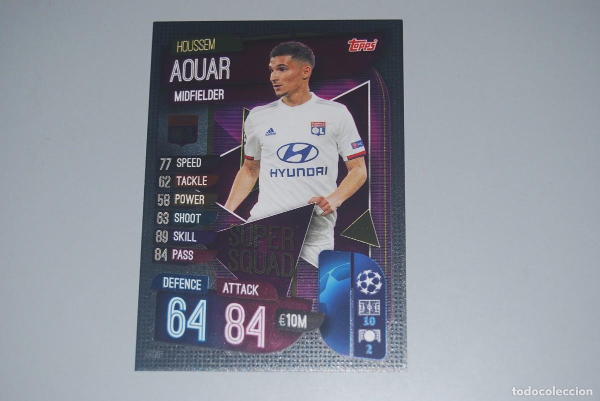 Collezionismo Figurine antiche: AOUART OLIMPIQUE LYONNAIS TOPPS MATCH ATTAX SUPER SQUAD 2019-20 2019-2020 (VER FOTOGRAFIAS)
