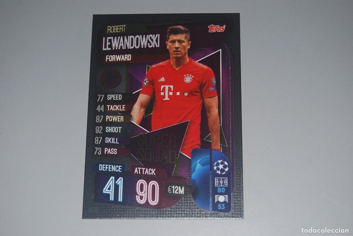Collezionismo Figurine antiche: LEWANDOWSKI BAYERN MUNICH FC.TOPPS MATCH ATTAX SUPER SQUAD 2019-20 2019-2020 (VER FOTOGRAFIAS)