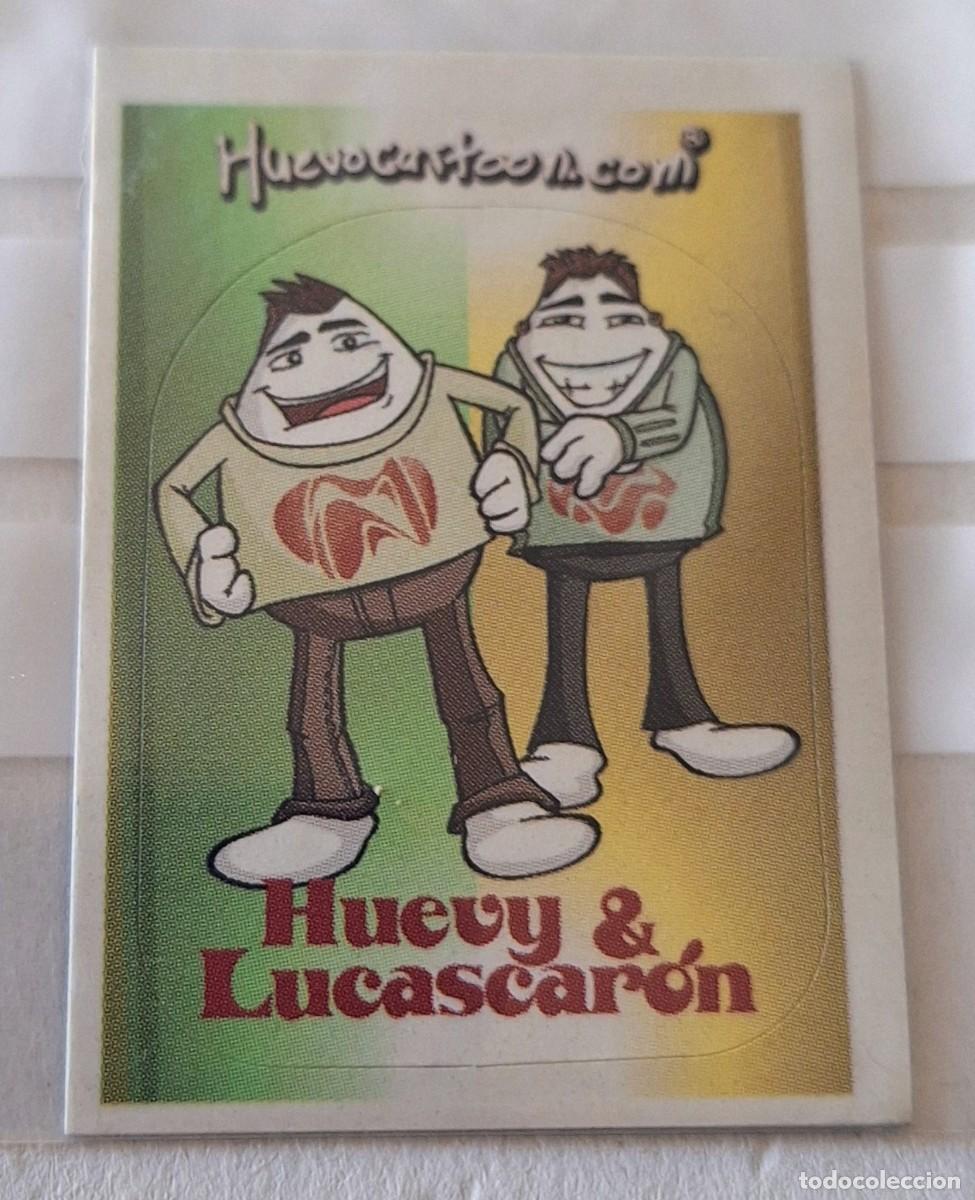 Collectable Antique Stickers: Cromo Serie Huevocartoon de doritos Huevy & Lucascaron