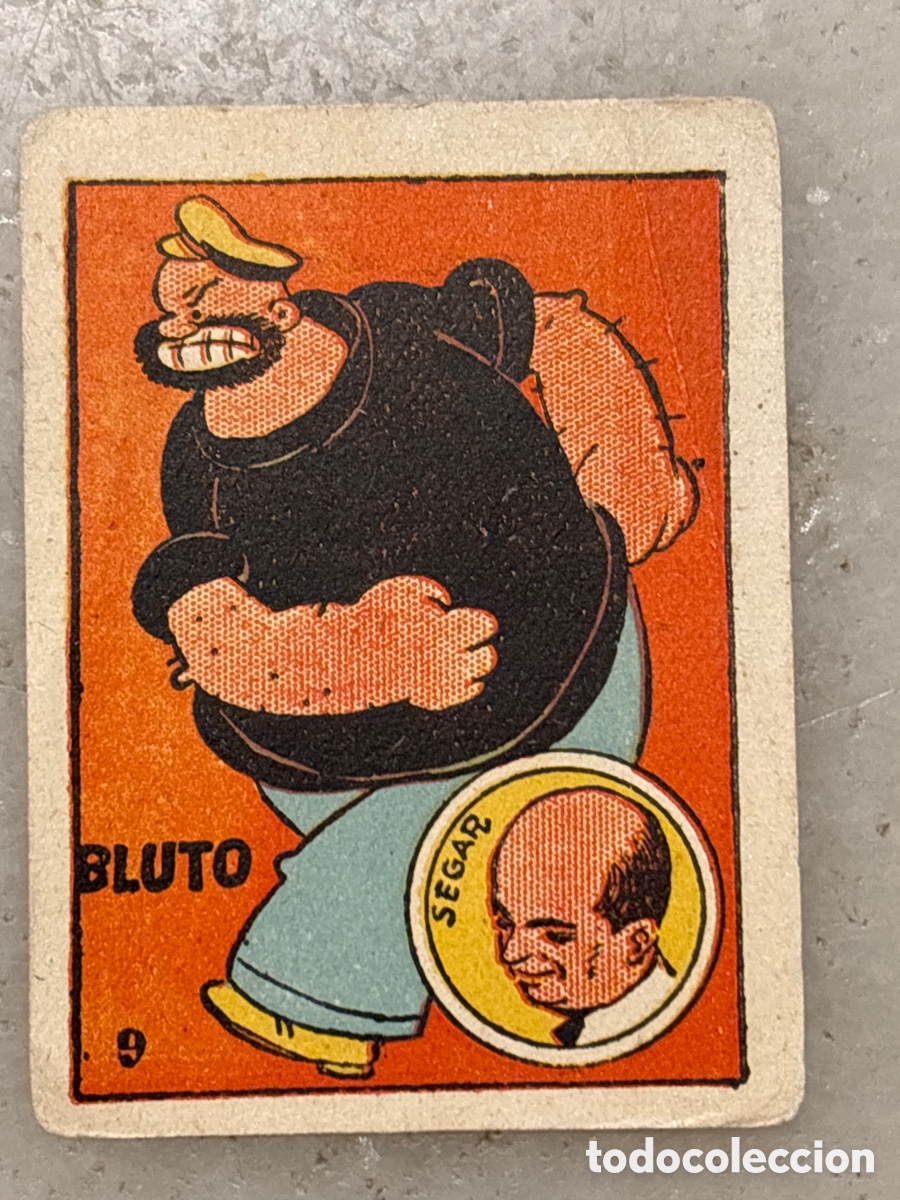 Collectable Antique Stickers: Cromo Bluto o Bruto de Segar, &aacute;lbum cultura 1939