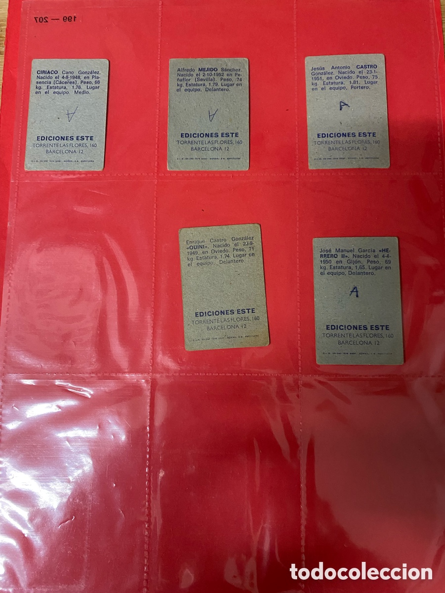 Coleccionismo cromos antiguos: cromos de liga 1974-75 - Foto 2