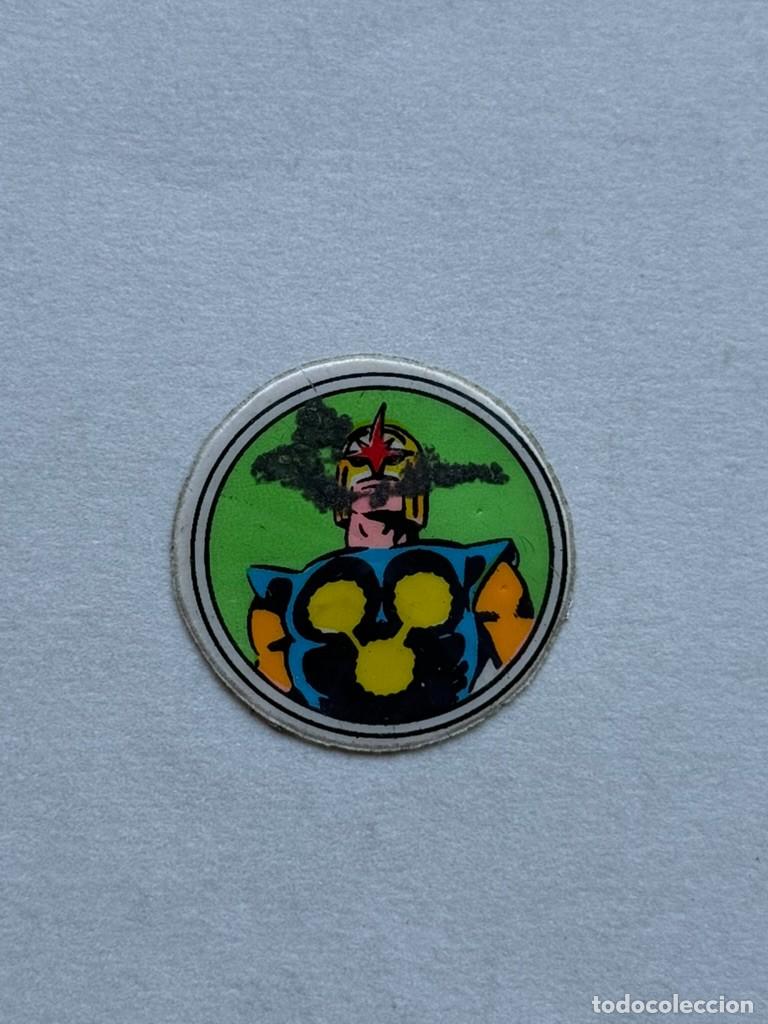 Coleccionismo cromos antiguos: Cromo o pegatina superh&eacute;roe Nova Marvel