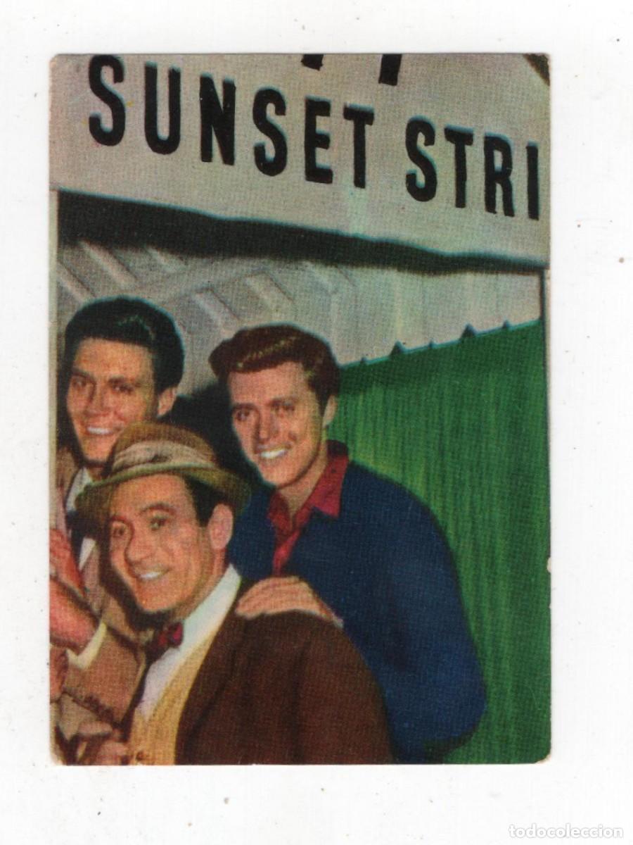 Coleccionismo cromos antiguos: ESTO ES T.V. CROMO DE CHOCOLATES LA SULTANA &rdquo;77 SUNSET STRIP &rdquo;N&ordm; 10 VER IMAGEN DOS CARAS