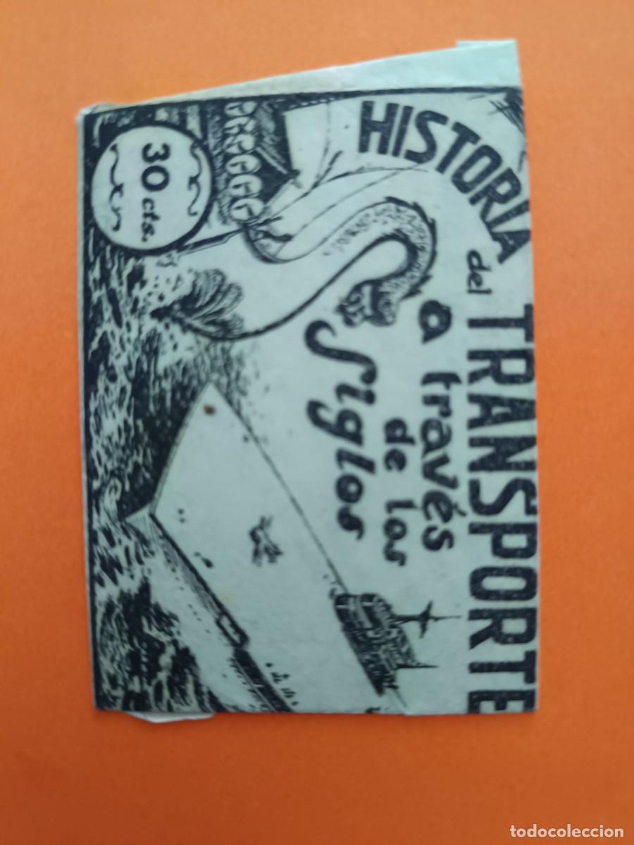 Colecionismo Cromos antigos: SOBRE DE CROMOS SIN ABRIR HISTORIA DEL TRANSPORTE A TRAVES DE LOS SIGLOS FHER