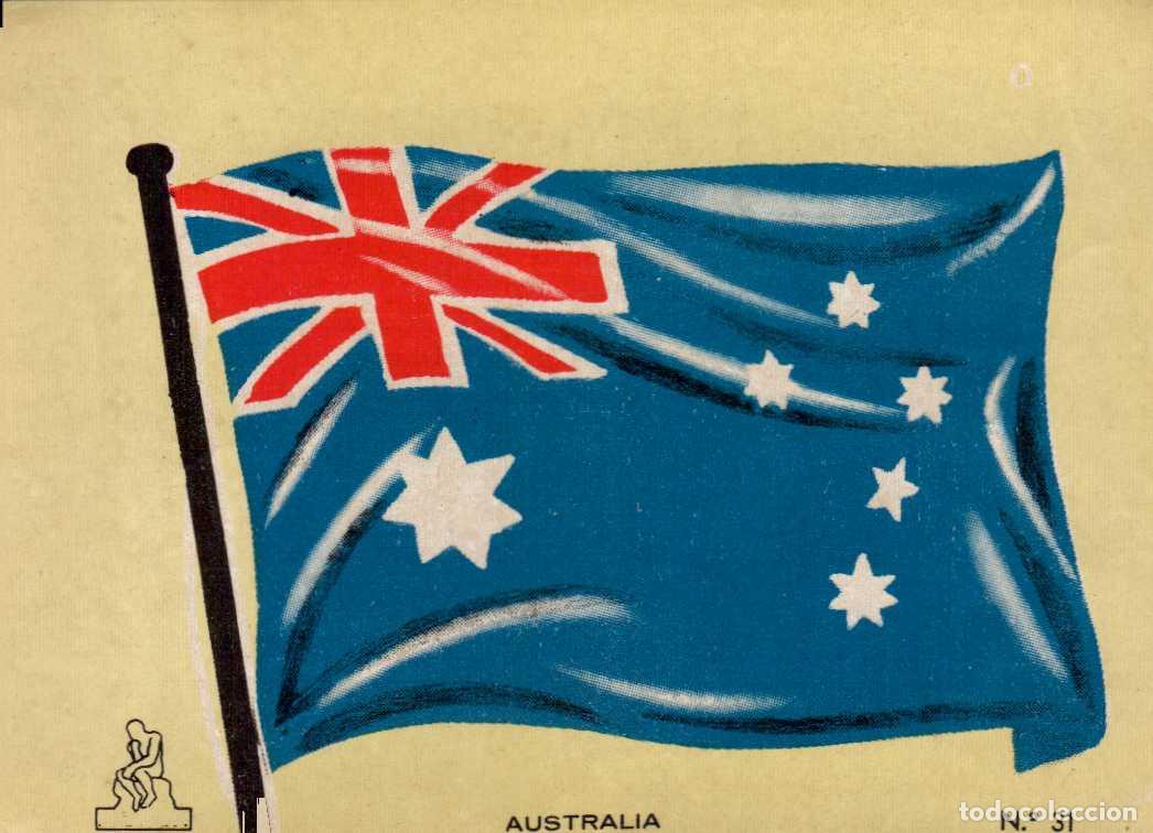 Coleccionismo cromos antiguos: N&ordm; 31 BANDERA AUSTRALIA - CROMO COLECCI&Oacute;N UNIVERSAL ESCUDOS, BANDERAS, MAPAS, MONEDAS. ALES, 1962