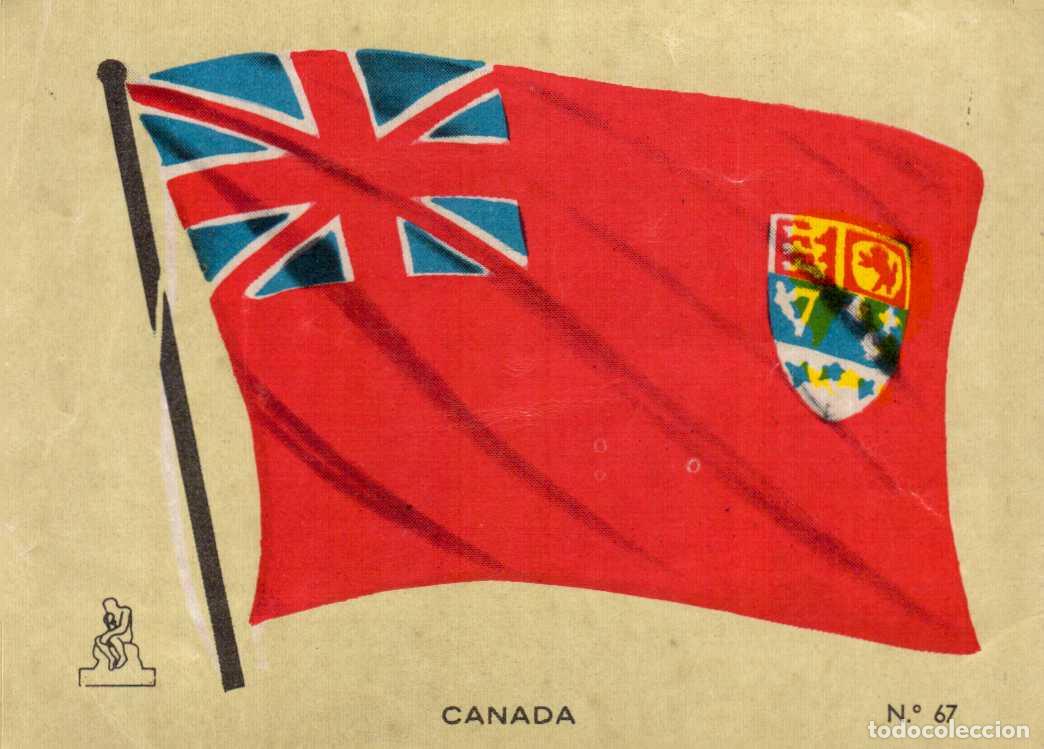 Coleccionismo cromos antiguos: N&ordm; 67 BANDERA CANADA - CROMO COLECCI&Oacute;N UNIVERSAL ESCUDOS, BANDERAS, MAPAS, MONEDAS. ALES, 1962