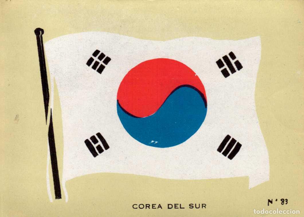 Coleccionismo cromos antiguos: N&ordm; 83 BANDERA COREA SR. - CROMO COLECCI&Oacute;N UNIVERSAL ESCUDOS, BANDERAS, MAPAS, MONEDAS. ALES, 1962