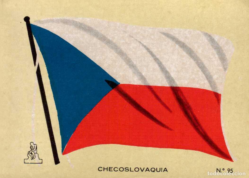 Coleccionismo cromos antiguos: N&ordm; 95 BANDERA CHECOSLOVA . - CROMO COLECCI&Oacute;N UNIVERSAL ESCUDOS, BANDERAS, MAPAS, MONEDAS. ALES, 1962