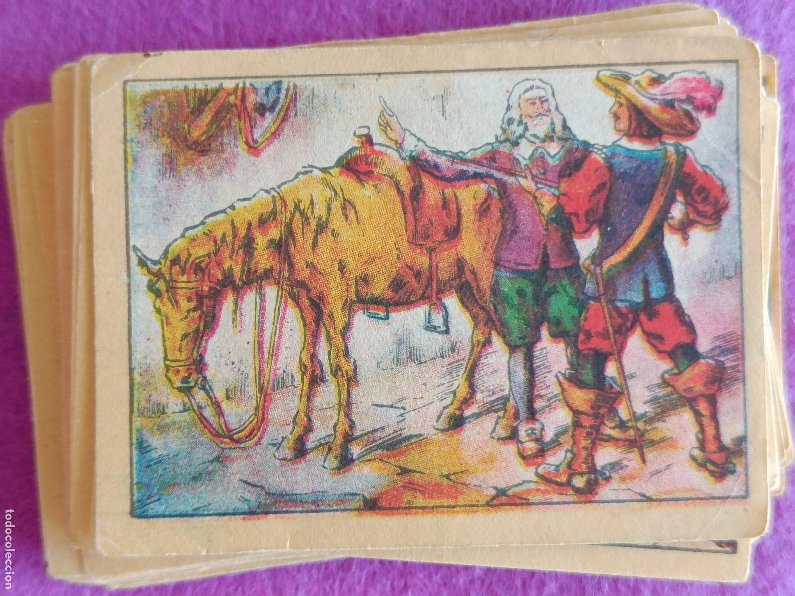 Colecionismo Cromos antigos: 80 CROMOS LOS TRES MOSQUETEROS AMATLLER VER FOTOS ADICIONALES HAY REPETIDOS