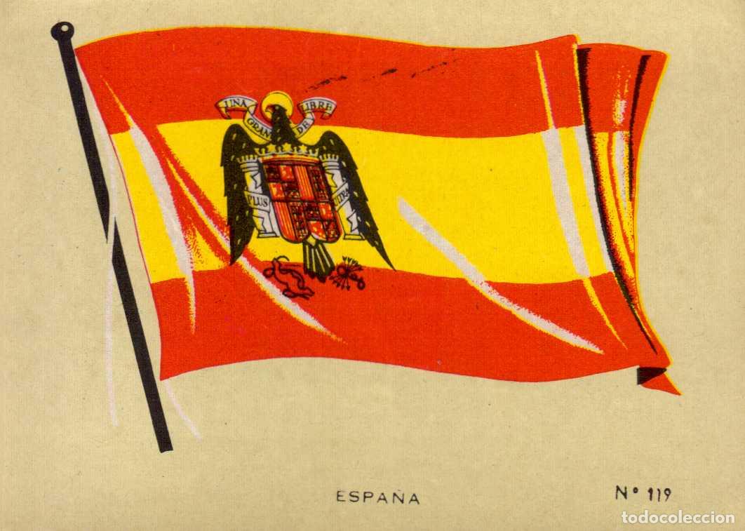 Coleccionismo cromos antiguos: N&ordm; 119 BANDERA ESPA&Ntilde;A . CROMO COLECCI&Oacute;N UNIVERSAL ESCUDOS, BANDERAS, MAPAS, MONEDAS. ALES, 1962