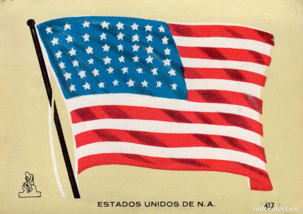 Coleccionismo cromos antiguos: N&ordm; 127 BANDERA U.S.A . CROMO COLECCI&Oacute;N UNIVERSAL ESCUDOS, BANDERAS, MAPAS, MONEDAS. ALES, 1962
