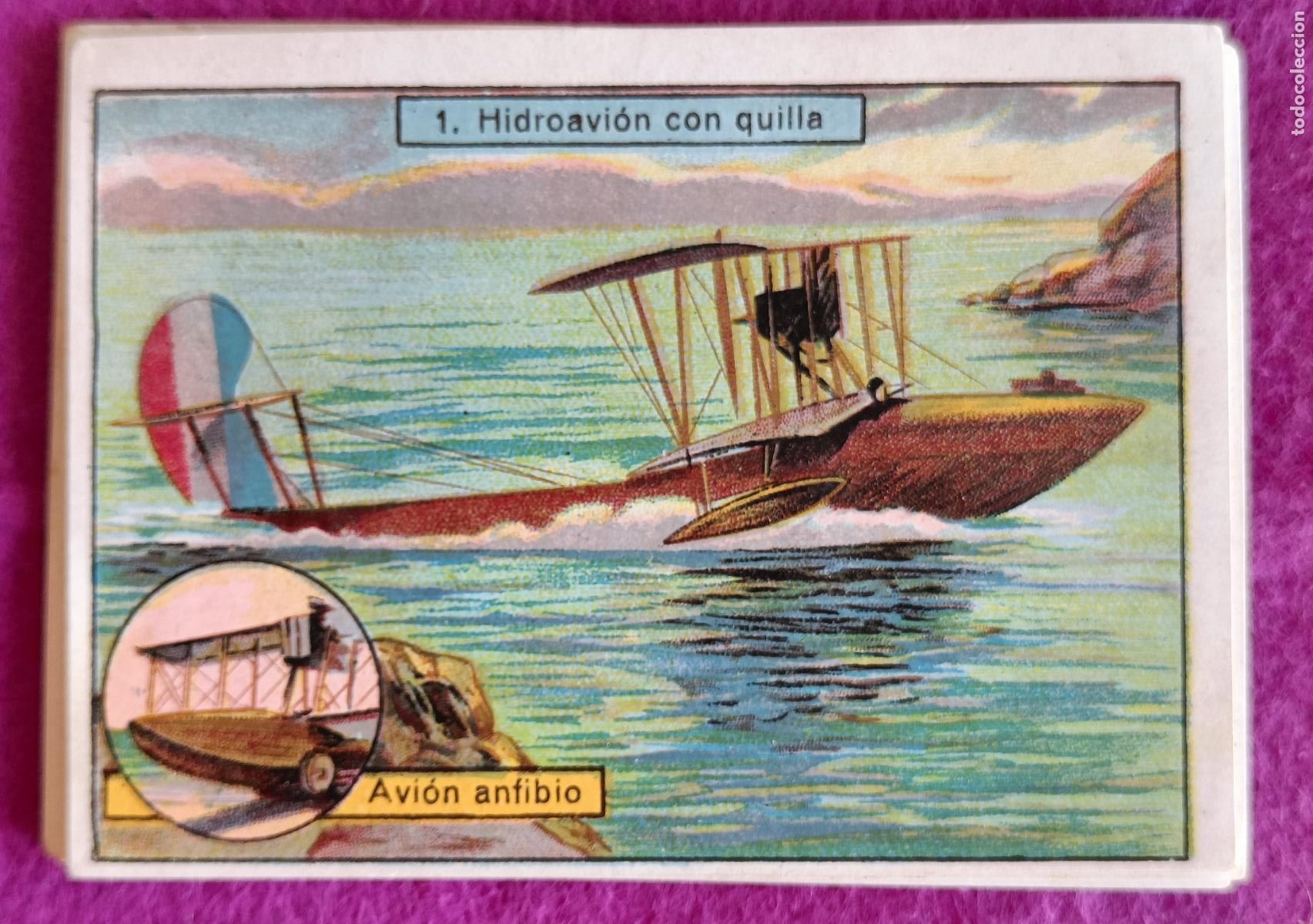Colecionismo Cromos antigos: 20 CROMOS AVIONES COLECCION COMPLETA VER FOTOS ADICIONALES PUBLICIDAD CAFES DE CALIDAD EL LEON