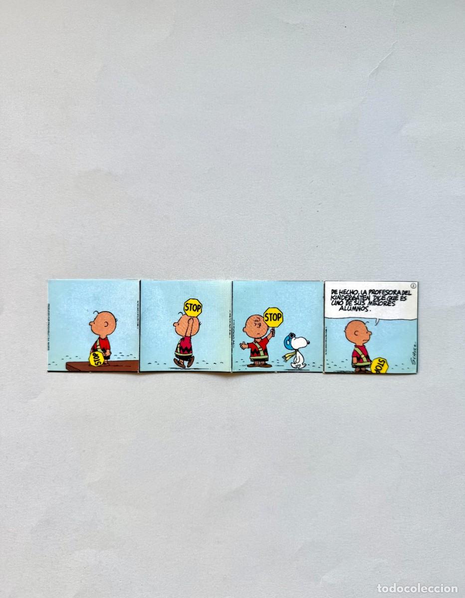 Coleccionismo cromos antiguos: Tira de c&oacute;mic adhesiva Snoopy. Panrico. N&uacute;mero 3.