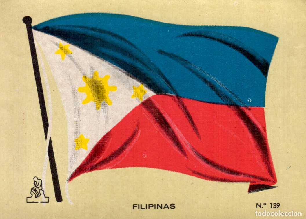 Coleccionismo cromos antiguos: N&ordm; 139 BANDERA FILIPINAS . CROMO COLECCI&Oacute;N UNIVERSAL ESCUDOS, BANDERAS, MAPAS, MONEDAS. ALES, 1962