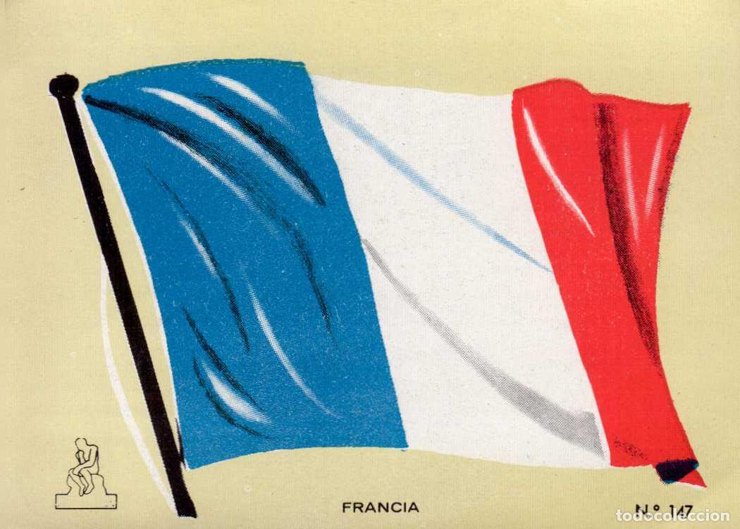 Coleccionismo cromos antiguos: N&ordm;147 BANDERA FRANCIA . CROMO COLECCI&Oacute;N UNIVERSAL ESCUDOS, BANDERAS, MAPAS, MONEDAS. ALES, 1962