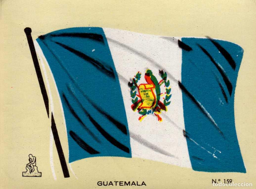 Coleccionismo cromos antiguos: N&ordm;159 BANDERA GUATEMALA . CROMO COLECCI&Oacute;N UNIVERSAL ESCUDOS, BANDERAS, MAPAS, MONEDAS. ALES, 1962
