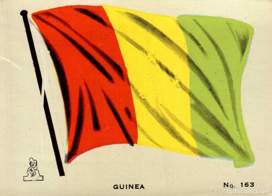 Coleccionismo cromos antiguos: N&ordm;163 BANDERA GUINEA . CROMO COLECCI&Oacute;N UNIVERSAL ESCUDOS, BANDERAS, MAPAS, MONEDAS. ALES, 1962