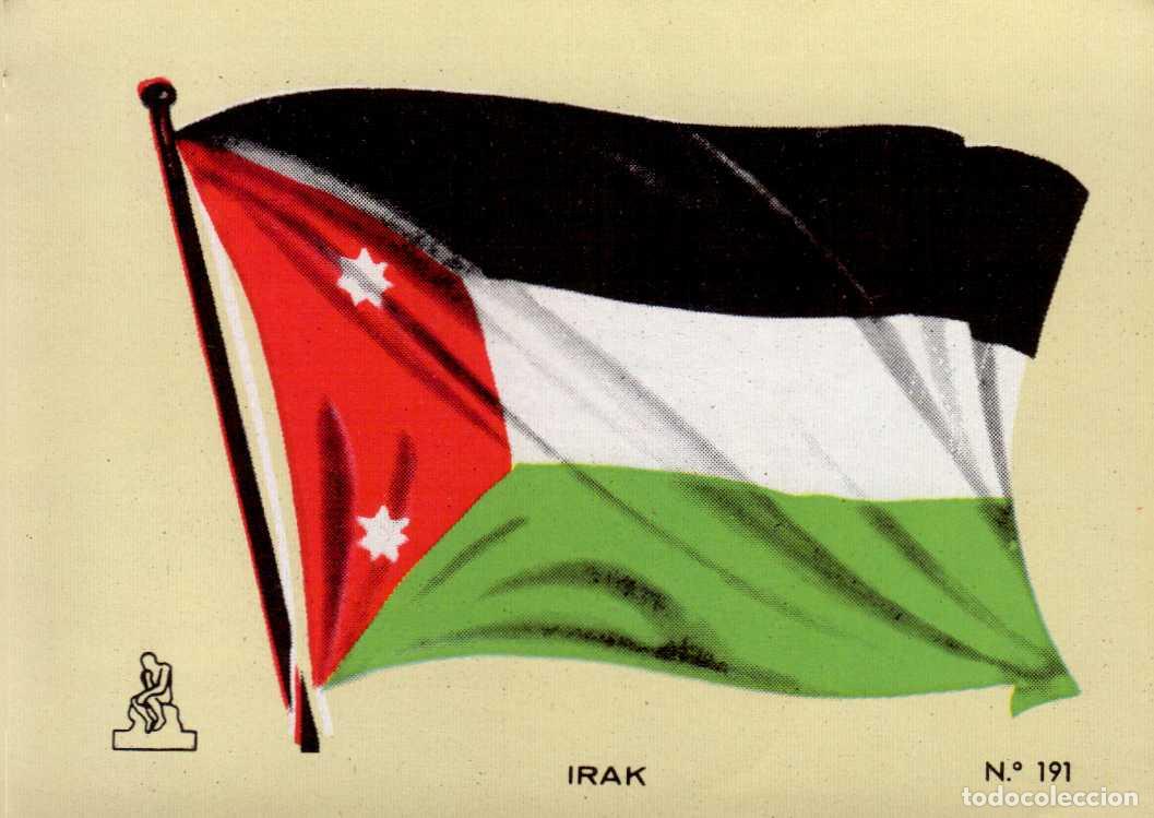 Coleccionismo cromos antiguos: N&ordm;191 BANDERA IRAK . CROMO COLECCI&Oacute;N UNIVERSAL ESCUDOS, BANDERAS, MAPAS, MONEDAS. ALES, 1962