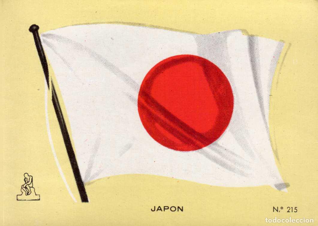 Coleccionismo cromos antiguos: N&ordm;215 BANDERA JAPON . CROMO COLECCI&Oacute;N UNIVERSAL ESCUDOS, BANDERAS, MAPAS, MONEDAS. ALES, 1962
