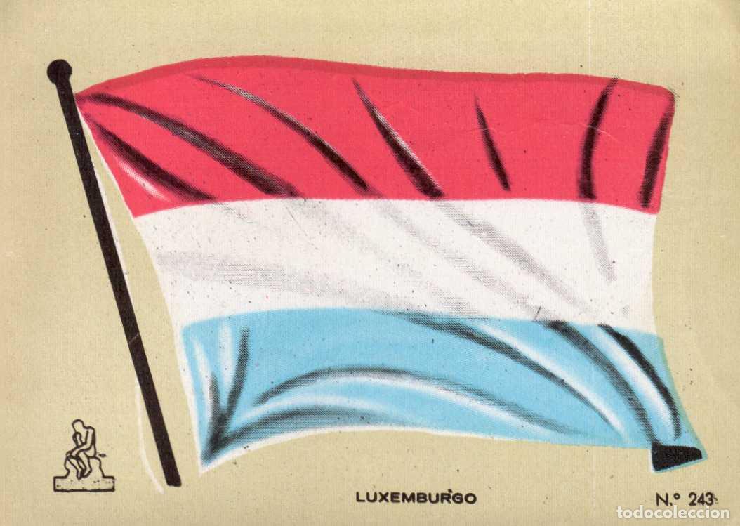 Coleccionismo cromos antiguos: N&ordm;243 BANDERA LUXEMBURGO . CROMO COLECCI&Oacute;N UNIVERSAL ESCUDOS, BANDERAS, MAPAS, MONEDAS. ALES, 1962