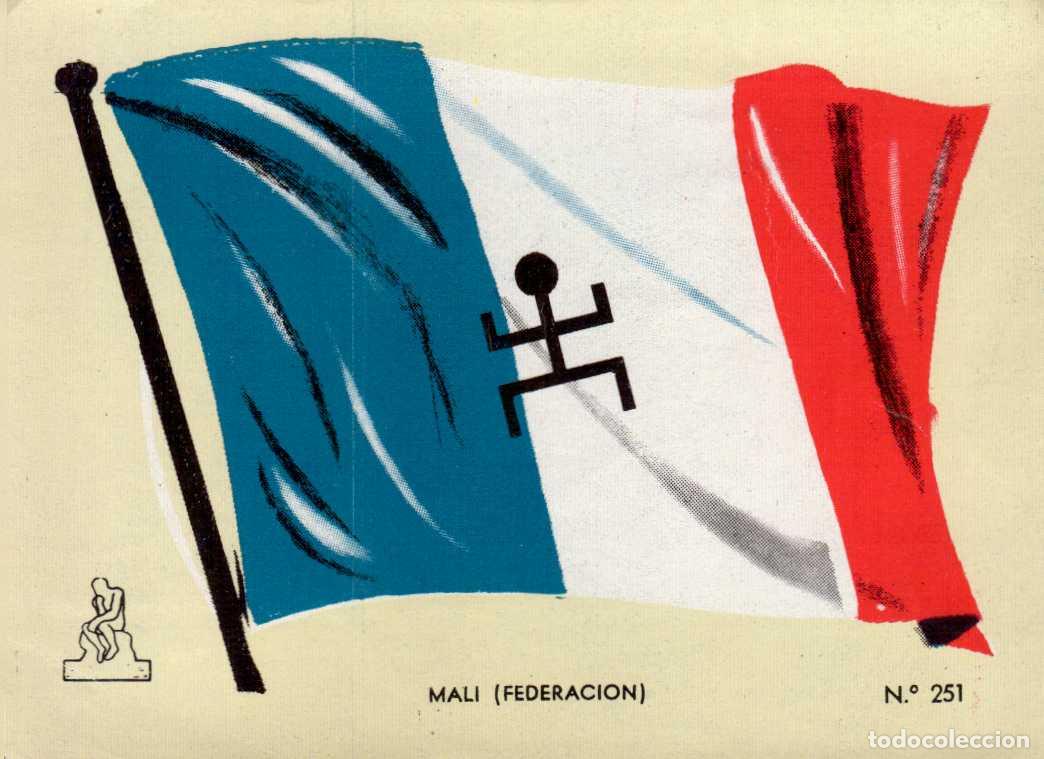 Coleccionismo cromos antiguos: N&ordm;251 BANDERA MALI . CROMO COLECCI&Oacute;N UNIVERSAL ESCUDOS, BANDERAS, MAPAS, MONEDAS. ALES, 1962