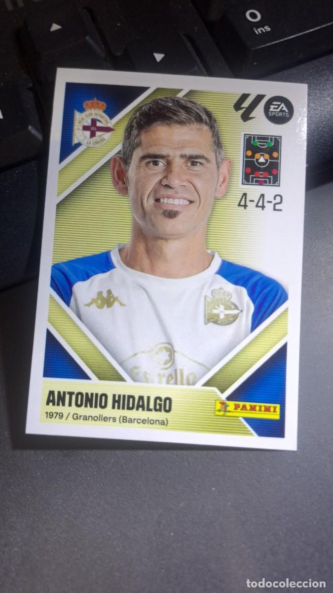 Coleccionismo cromos antiguos: CROMO ANTONIO HIDALGO 2 ENTRENADOR DEPORTIVO DE CORU&Ntilde;A LIGA 2026 2027 26 27 ESTE PANINI NUNCA PEGADO