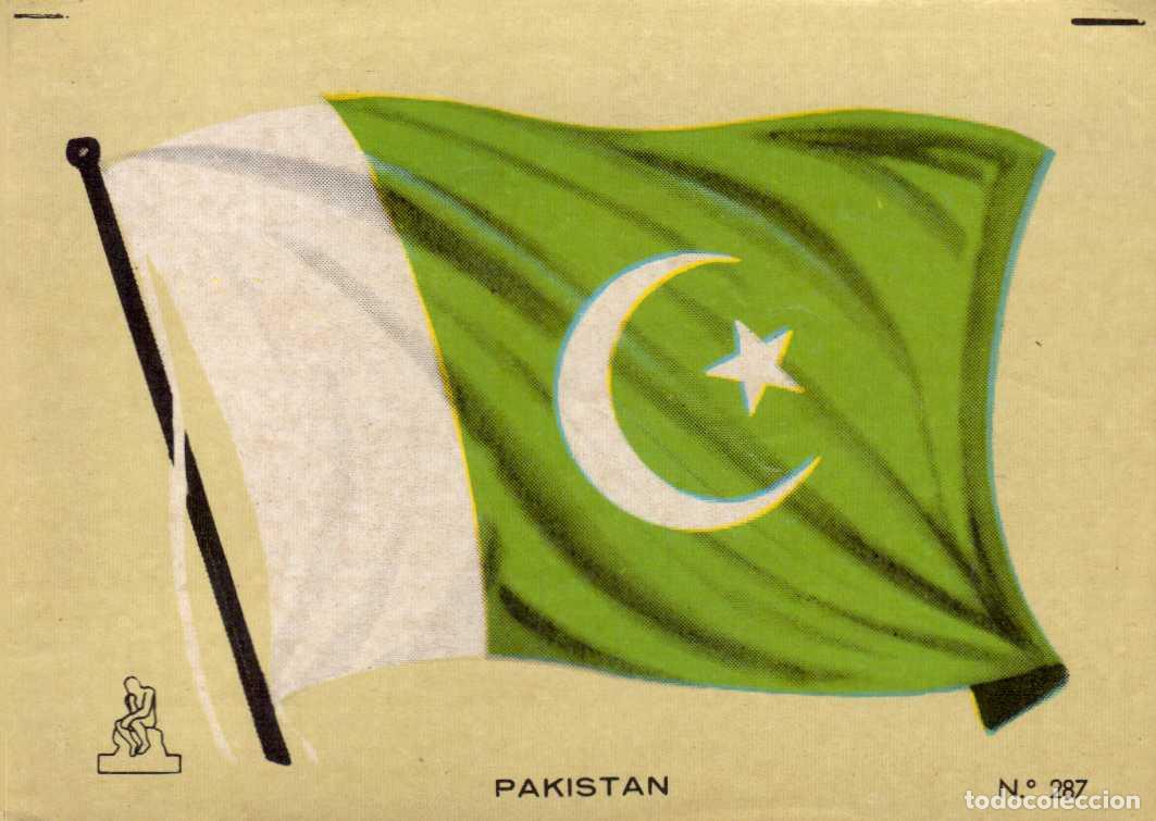 Coleccionismo cromos antiguos: N&ordm;287 BANDERA PAKISTAN . CROMO COLECCI&Oacute;N UNIVERSAL ESCUDOS, BANDERAS, MAPAS, MONEDAS. ALES, 1962