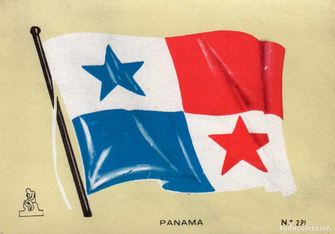 Coleccionismo cromos antiguos: N&ordm;291 BANDERA PANAMA . CROMO COLECCI&Oacute;N UNIVERSAL ESCUDOS, BANDERAS, MAPAS, MONEDAS. ALES, 1962