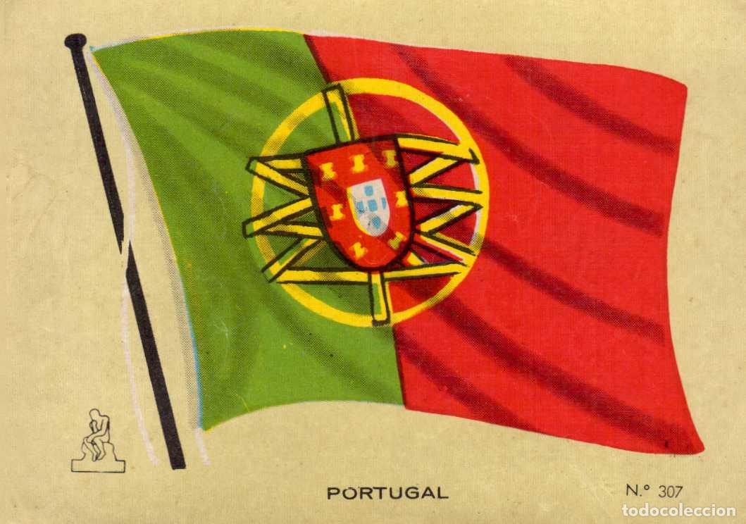Coleccionismo cromos antiguos: N&ordm; 307 BANDERA PORTUGAL . CROMO COLECCI&Oacute;N UNIVERSAL ESCUDOS, BANDERAS, MAPAS, MONEDAS. ALES, 1962