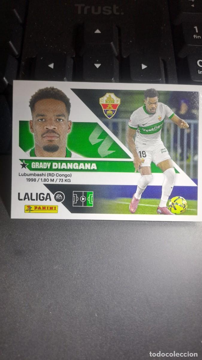 Coleccionismo cromos antiguos: CROMO DIANGANA 19 ELCHE LIGA 2026 2027 26 27 ESTE PANINI NUNCA PEGADO