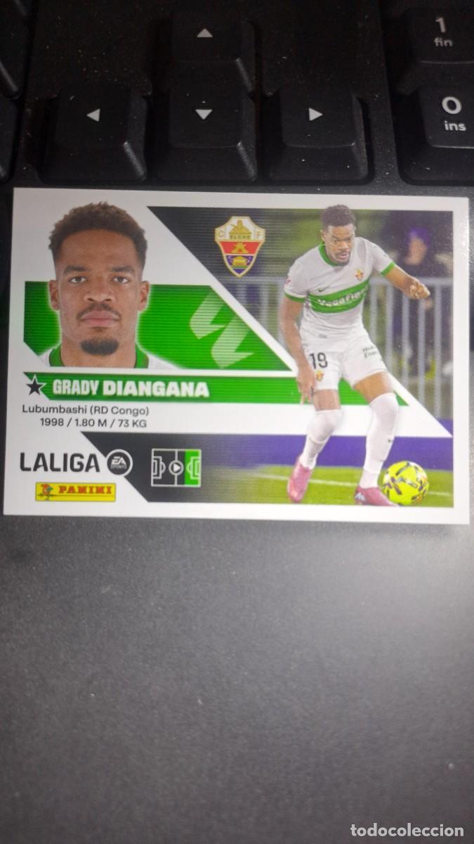 Coleccionismo cromos antiguos: CROMO DIANGANA 19 ELCHE LIGA 2026 2027 26 27 ESTE PANINI NUNCA PEGADO