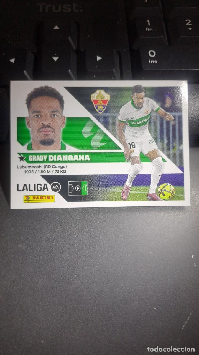 Coleccionismo cromos antiguos: CROMO DIANGANA 19 ELCHE LIGA 2026 2027 26 27 ESTE PANINI NUNCA PEGADO