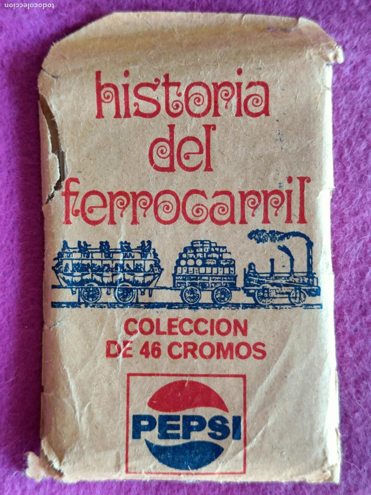 Colecionismo Cromos antigos: 46 CROMOS HISTORIA DEL FERROCARRIL OBSEQUIO DE EMBOTELLADORA VALENCIANA PEPSI VER FOTOS ADICIONALES