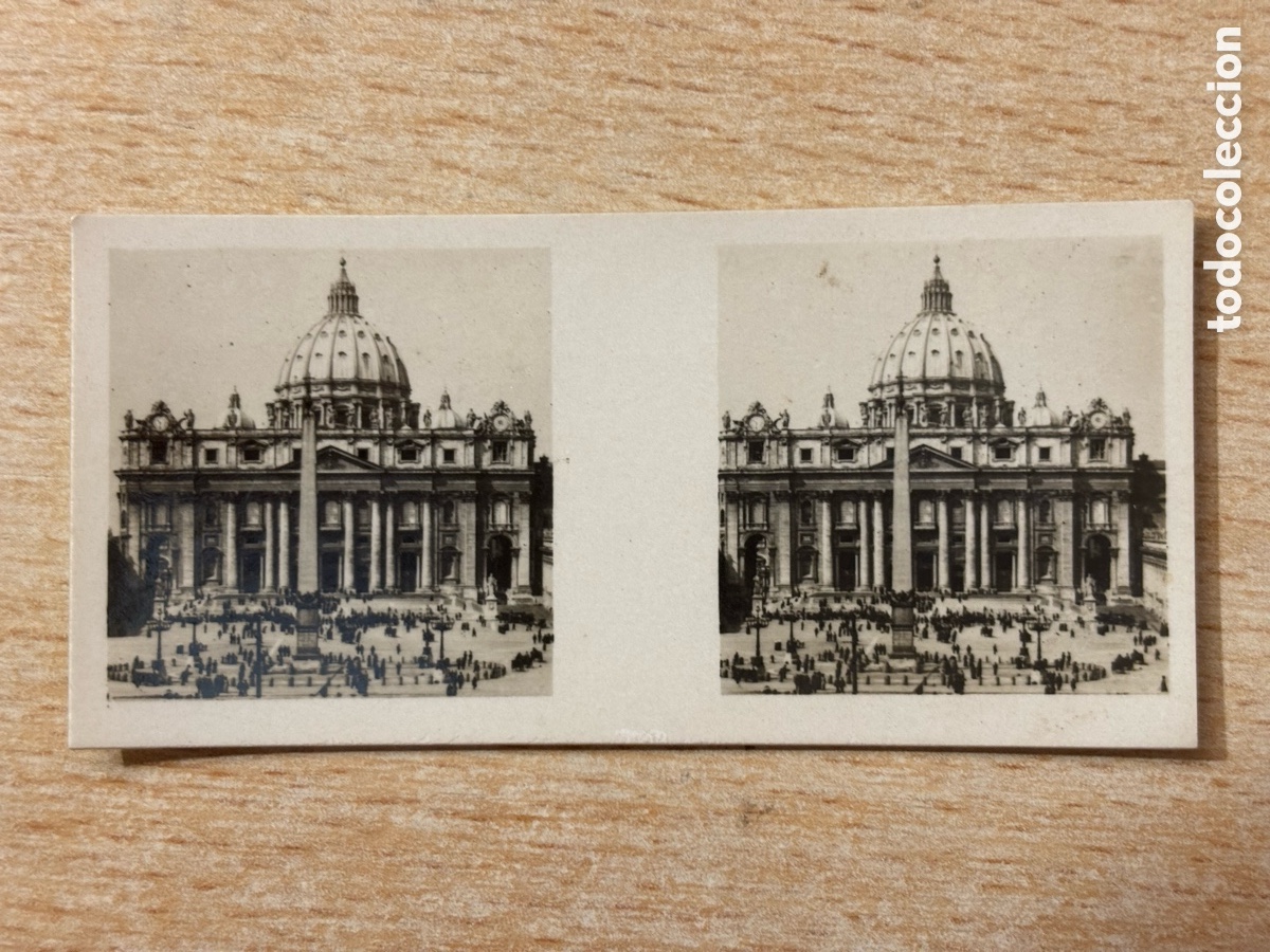 Coleccionismo cromos antiguos: # 286 Ciudad del Vaticano Cromo Estereosc&oacute;pico Galletas y Chocolates Solsona y Rius 1933