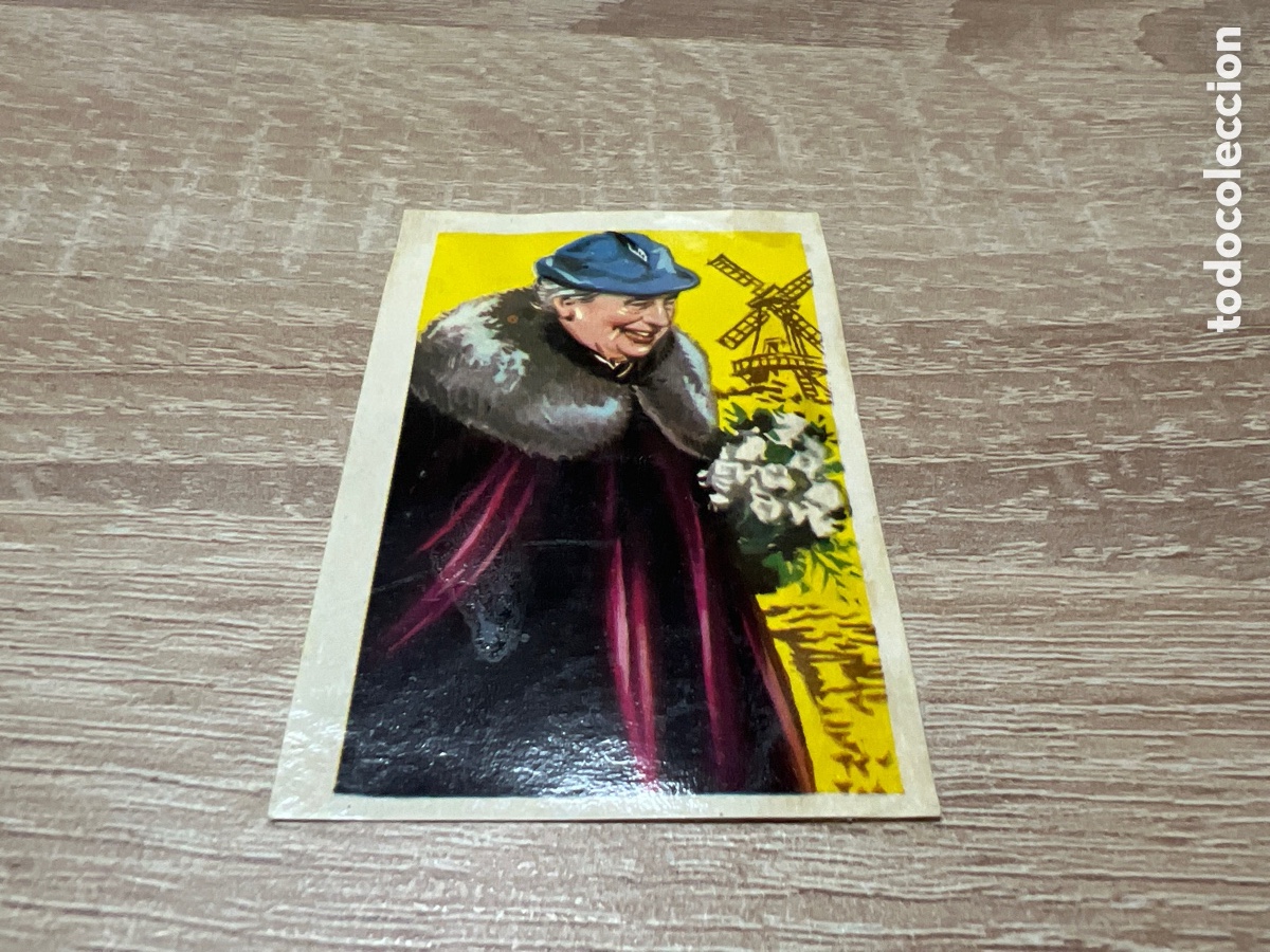 Collectable Antique Stickers: 1964 GUILLERMINA DE HOLANDA # 152 CHOCOLATES SIM&Oacute;N DESPEGADO