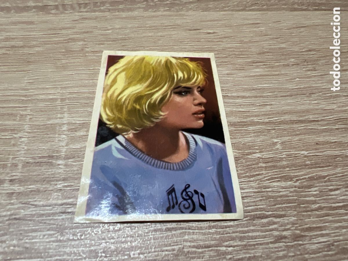 Collectable Antique Stickers: 1964 SILVIE VARTAN # 32 CHOCOLATES SIMON DESPEGADO