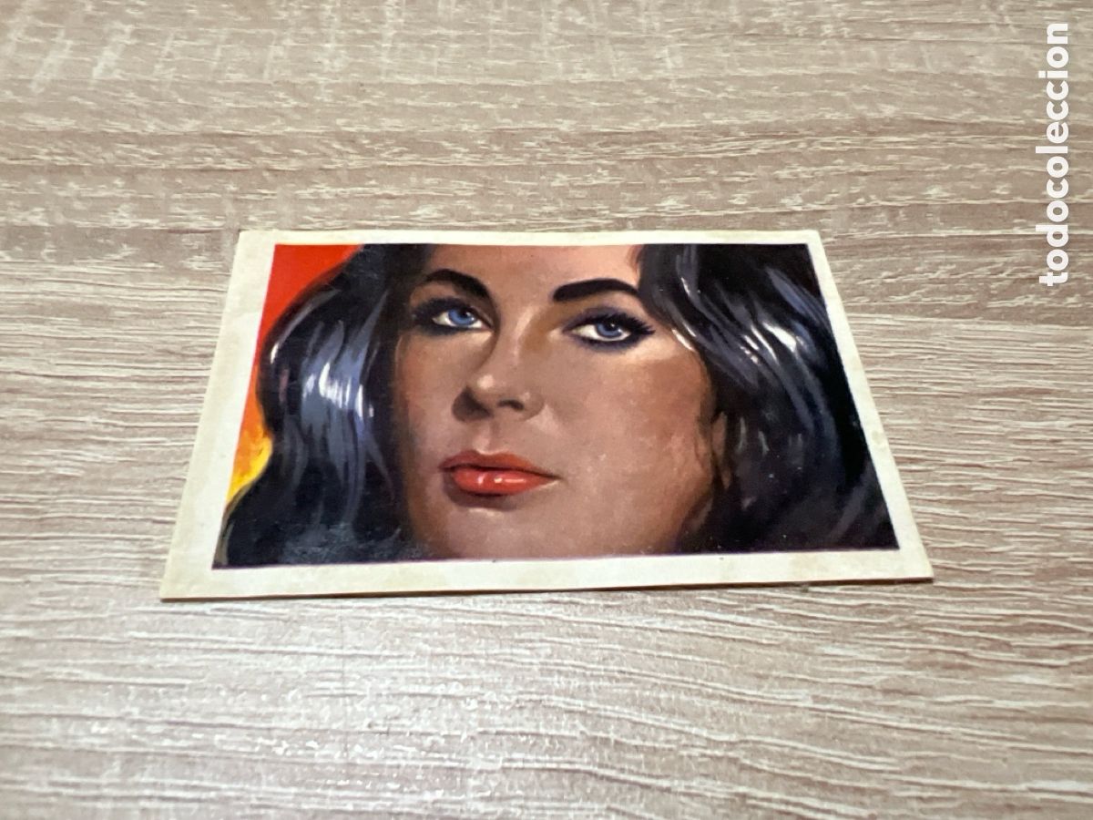 Collectable Antique Stickers: 1964 LIZ TAYLOR # 35 CHOCOLATES SIMON DESPEGADO