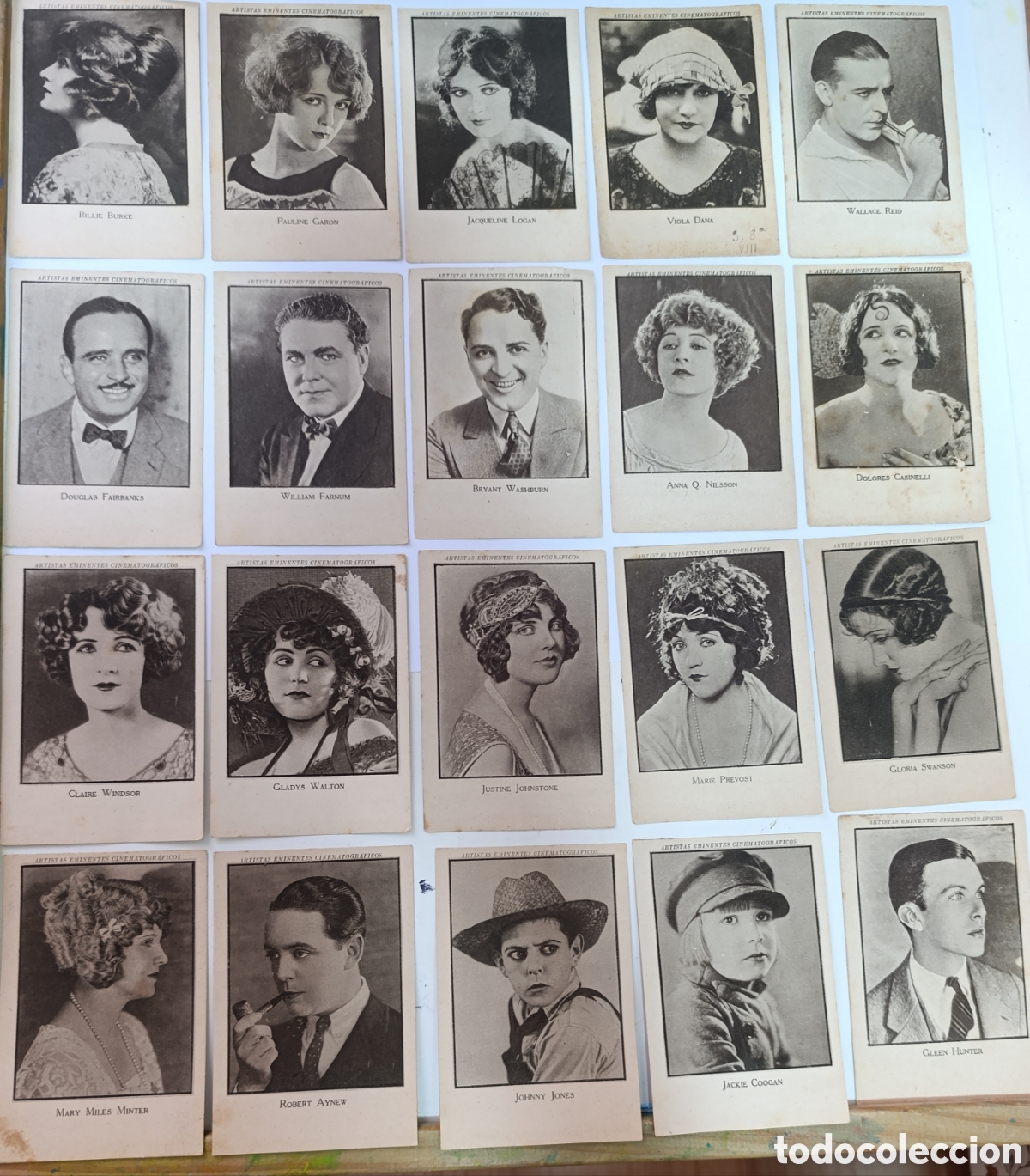 Coleccionismo cromos antiguos: ARTISTAS EMINENTES CINEMATIGRAFICOS