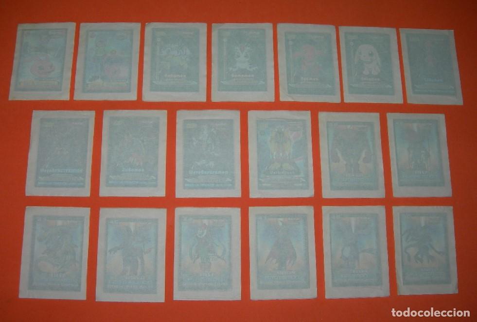 Coleccionismo cromos antiguos: LOTE DE 19 CROMOS DIFERENTES SIN ABRIR NUEVOS Y PRECINTADOS DIGIMON - DIGITAL MONSTERS - DE BOLLYCAO