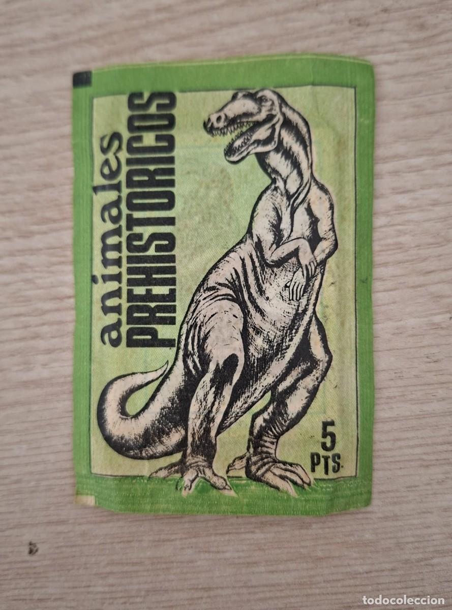 Coleccionismo cromos antiguos: FHER - 1977 - ANIMALES PREHISTORICOS - SOBRE CROMOS SIN ABRIR -